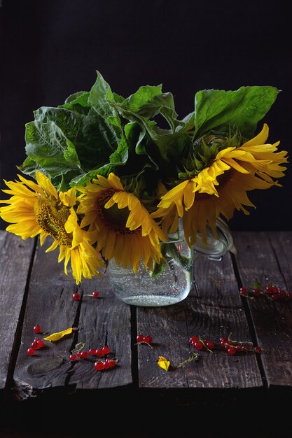 Bouquet of sunflowers