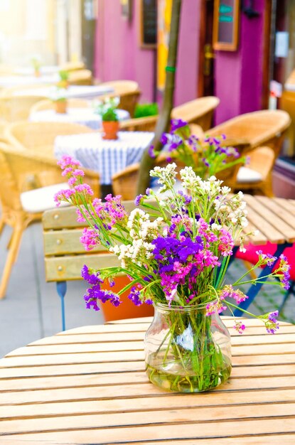 Bouquet on the table