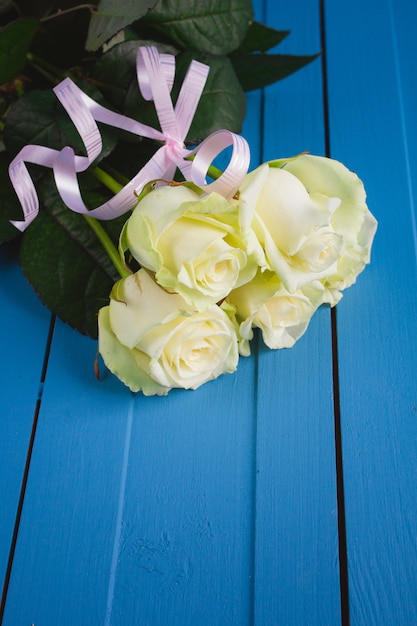 Bouquet of white roses