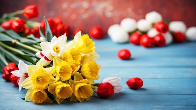 bouquet of yellow daffodils