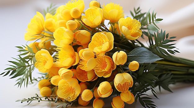 букет желтых цветов