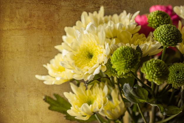 Photo bouquet of yellow flowers