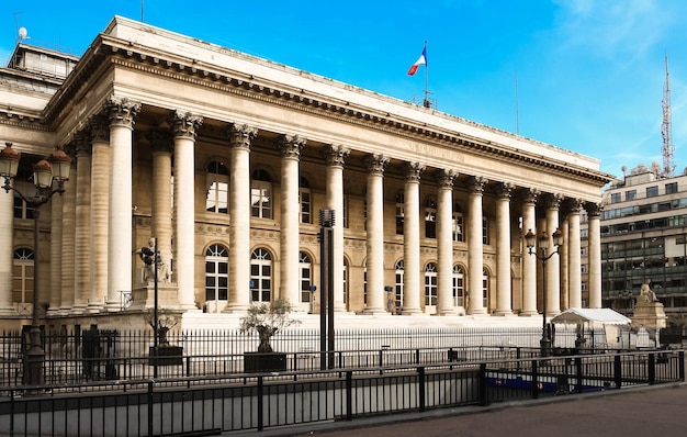 The Bourse of Paris Brongniart palace Paris France