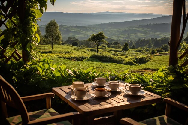 Foto boutique lodge in mezzo alle piantagioni di tè rwandan gisovu