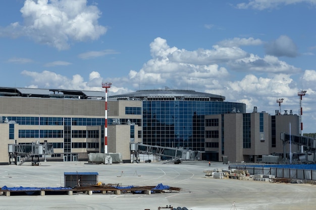 Bouw en reconstructie van een moderne luchthaven