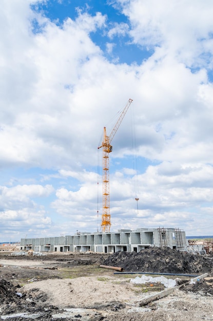 Bouwactiviteit en hijskraan/Bouw van hoogbouw en constructiewerken