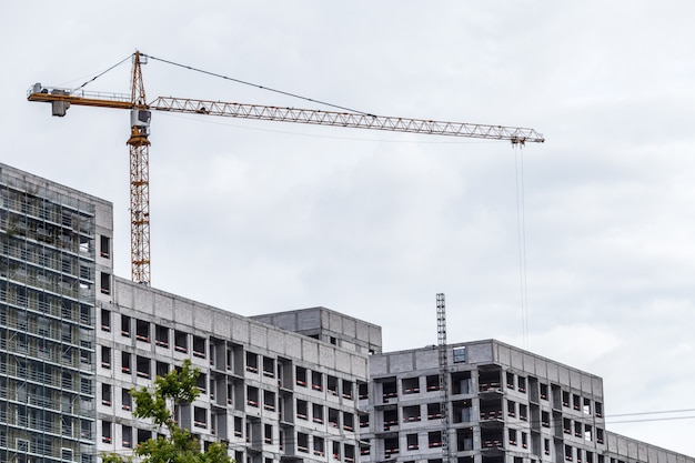 bouwplaats van het gebouw