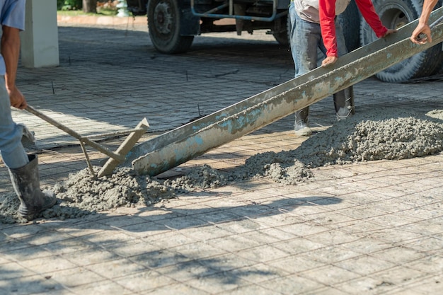 bouwvakker bouw ijzers beton en apparatuur