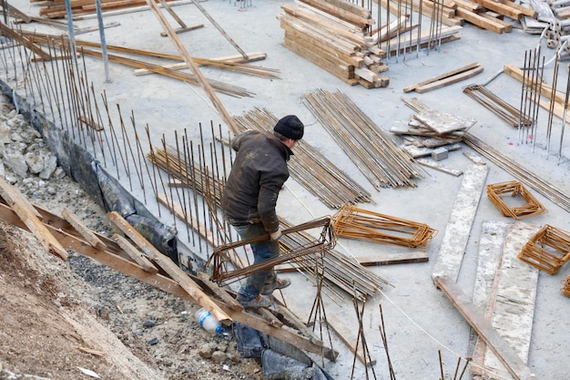 Bouwvakker op de bouw