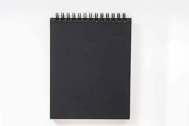 Bovenaanzicht collectie van notebook voorkant