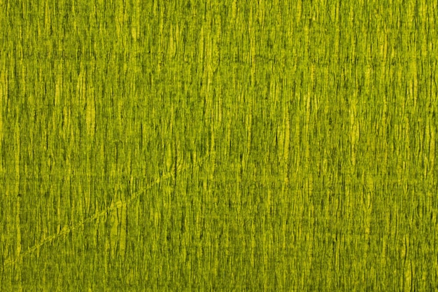 Bovenaanzicht gedetailleerde abstracte groene getinte crêpepapier textuur of achtergrond