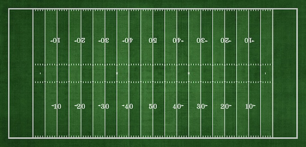 Bovenaanzicht van American Football veld, Sport achtergrond