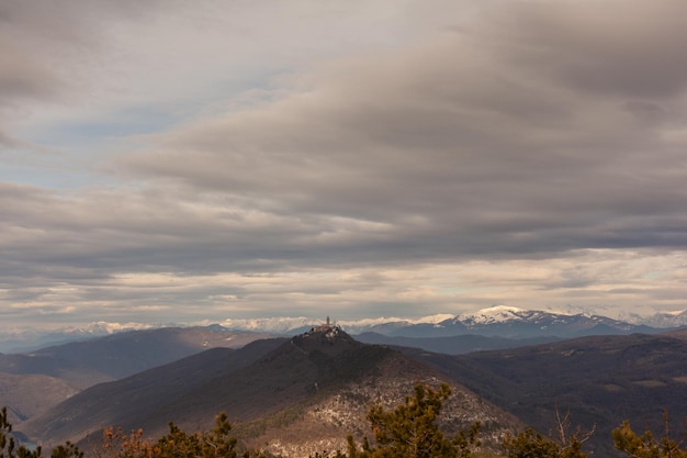 Bovenaanzicht van de heilige berg slovenië