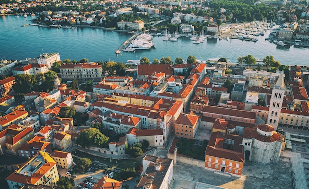 Bovenaanzicht van de Zadar Kroatië