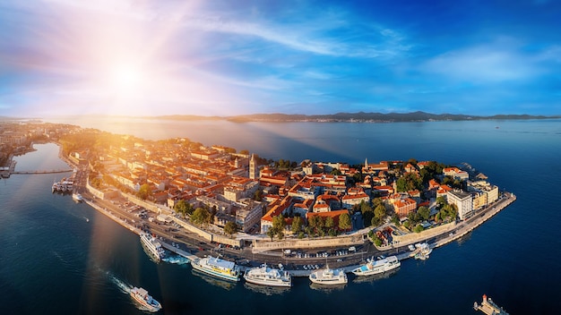 Bovenaanzicht van de Zadar Kroatië