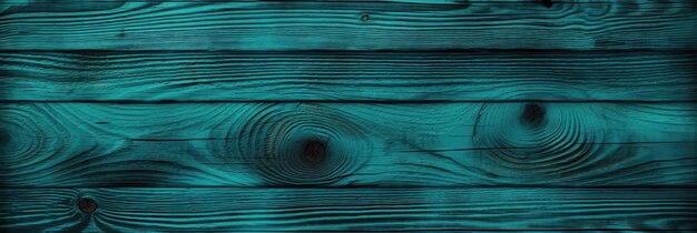 Bovenaanzicht van decoratieve rustieke turquoise houten achtergrond met horizontale planken Shabby hout