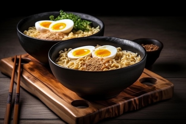 Bovenaanzicht van een kom heerlijke ramen op tafel