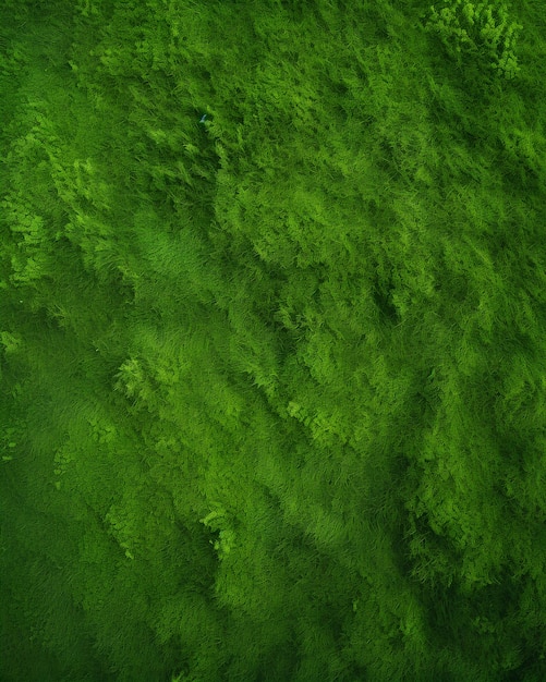 Bovenaanzicht van groen gras daglicht generatief door AI