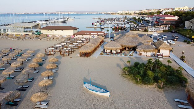 Bovenaanzicht van het strand van Sveti Vlas