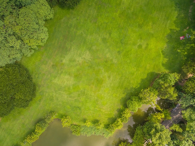 Bovenaanzicht van park