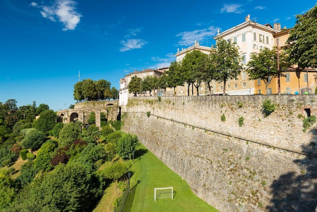Bovenstad van Bergamo, regio Lombardije. Noord-Italië