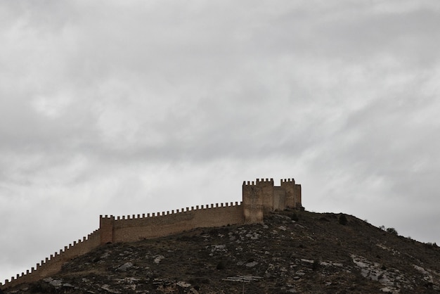 Bovenste deel van de muur van Albarracin Spanje