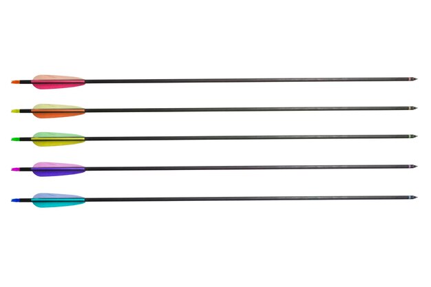 Bow arrows isolated