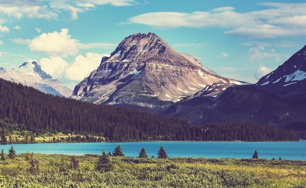 Bow Lake, Icefields Parkway, Nationaal Park Banff, Canada