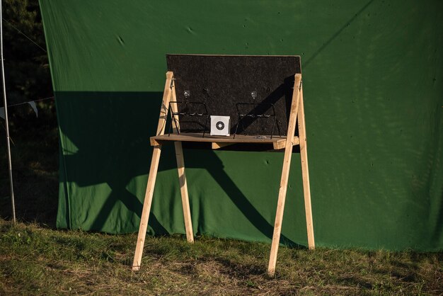 Bow targets on a sunny day