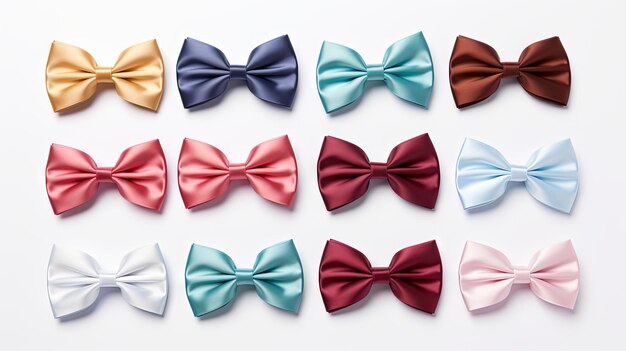 Photo bow ties isolated on white background