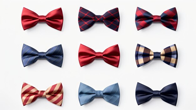 Bow Ties isolated on White Background