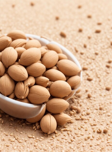 Photo bowl of almonds