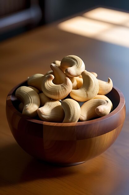 Photo a bowl of bananas that are in a bowl