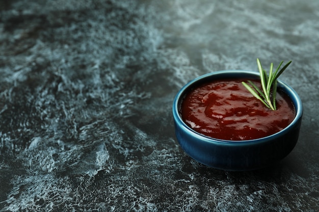 Bowl of barbecue sauce