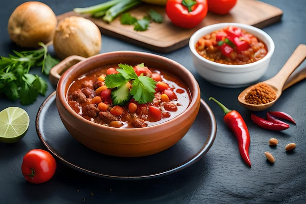 a bowl of beans with beans and rice