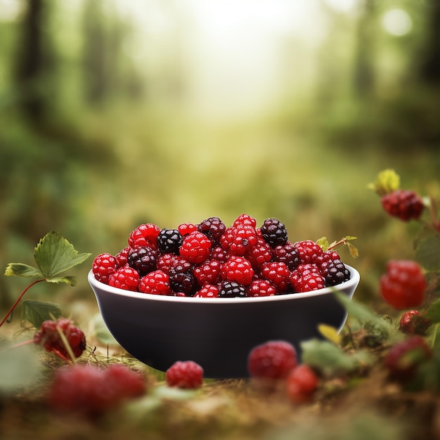 Bowl of Berry Blast Rule of Thirds