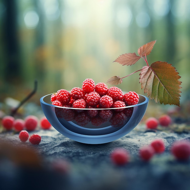 Bowl of Berry Blast Rule of Thirds