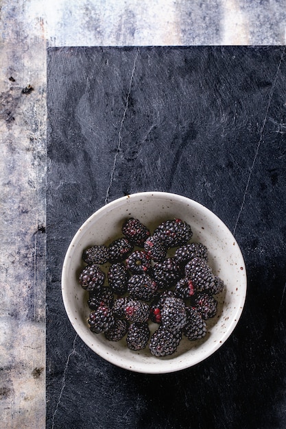 Bowl of blueberries