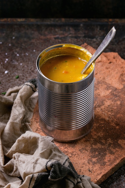 Bowl of carrot soup