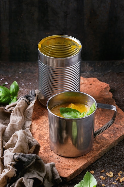 Bowl of carrot soup