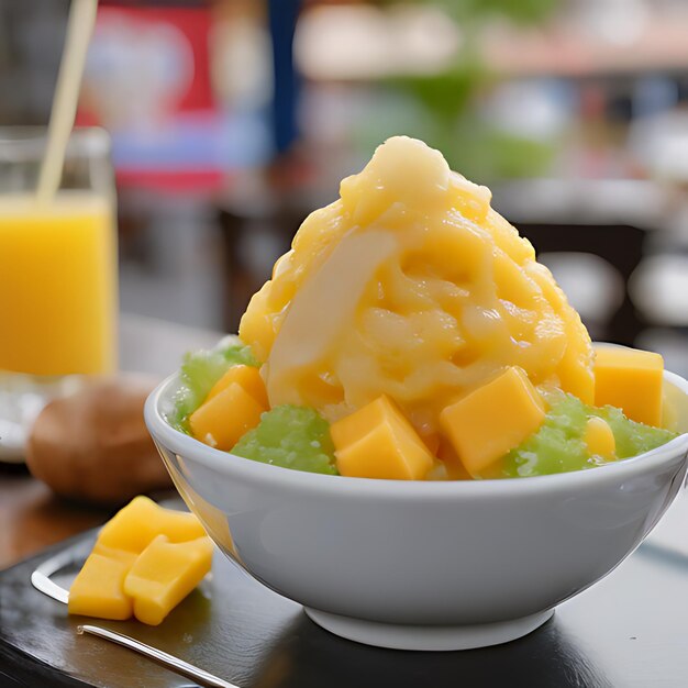 Photo a bowl of cheese and carrots with a knife and a bowl of cheese