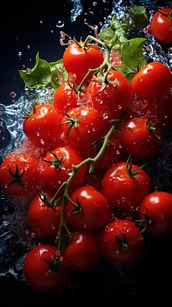 Photo a bowl of cherry tomatoes