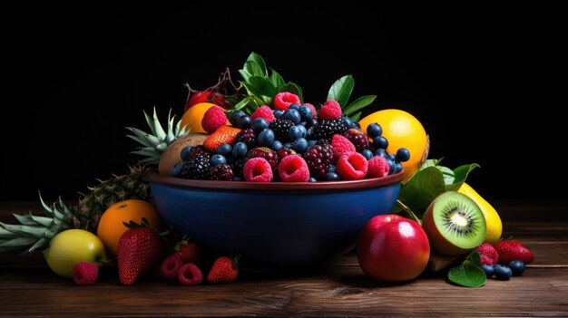 Bowl colorful dark backgrounds
