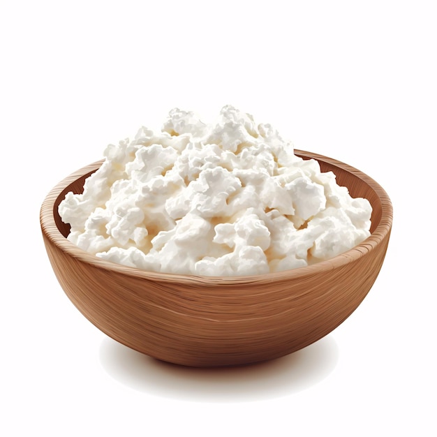 a bowl of cottage cheese