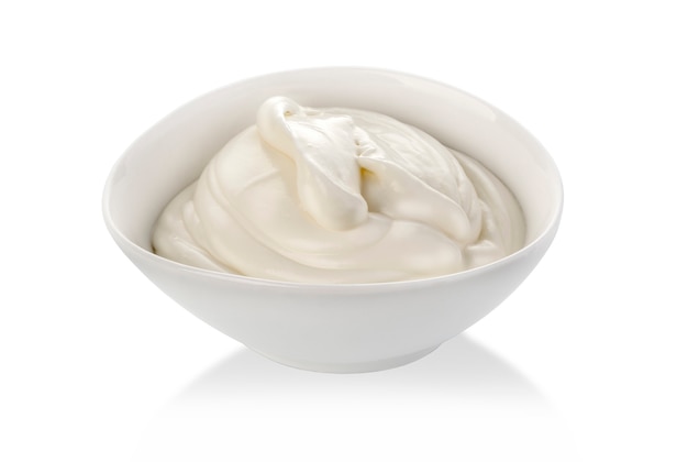 Bowl of cream cheese