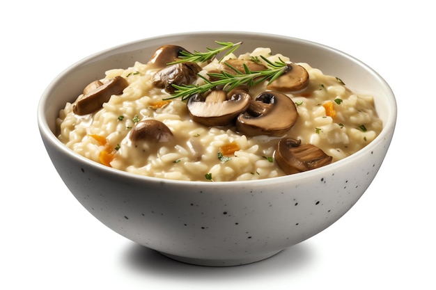 Bowl of creamy and delicious risotto