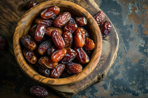 A bowl of dates fruit