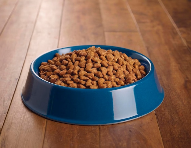 A bowl of dog food