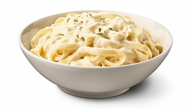 Bowl of fettucini alfredo