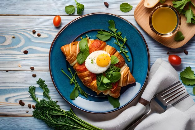 A bowl of food with an egg on the top